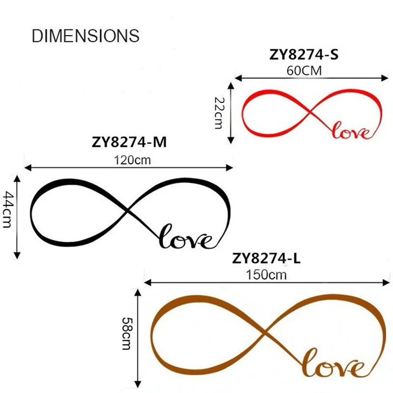 Love Infinity Wall Stickers