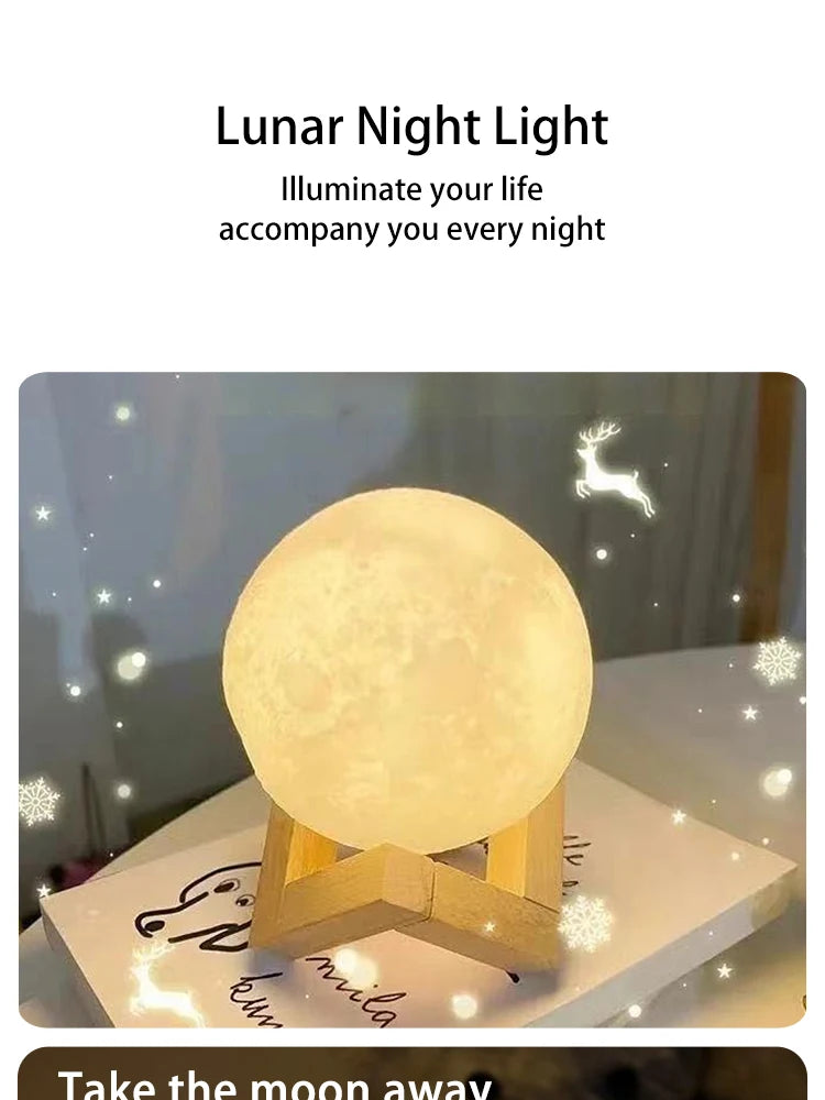 8 cm DIY Planet Lamp Moon