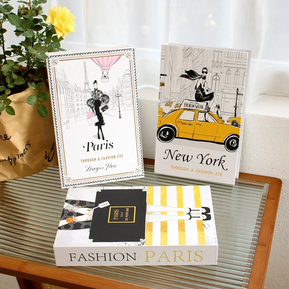 3Pcs Fashion Fake Books