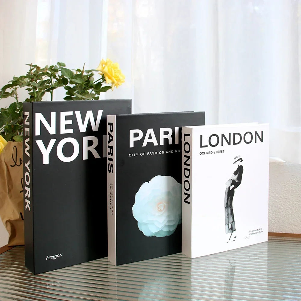 3Pcs Fashion Fake Books