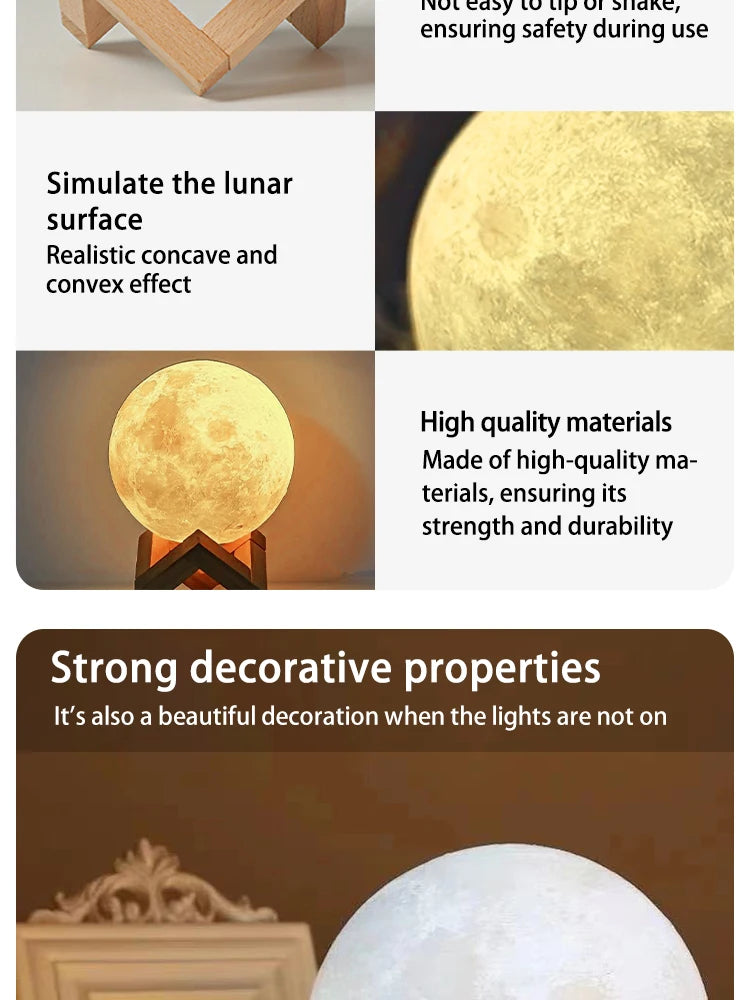 8 cm DIY Planet Lamp Moon