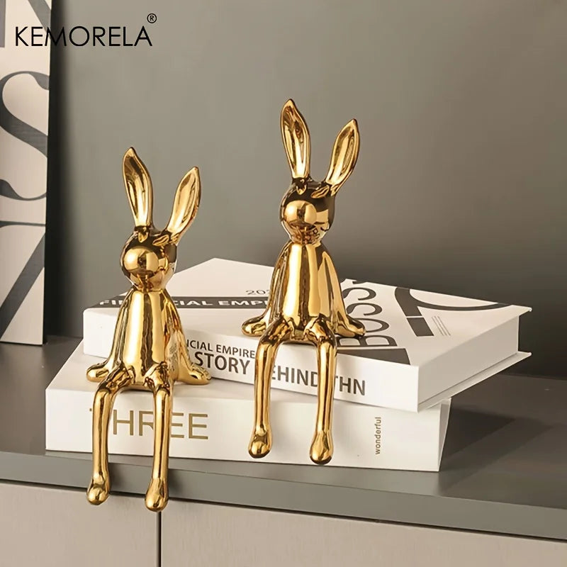 1PCS Ceramic Sitting Rabbit