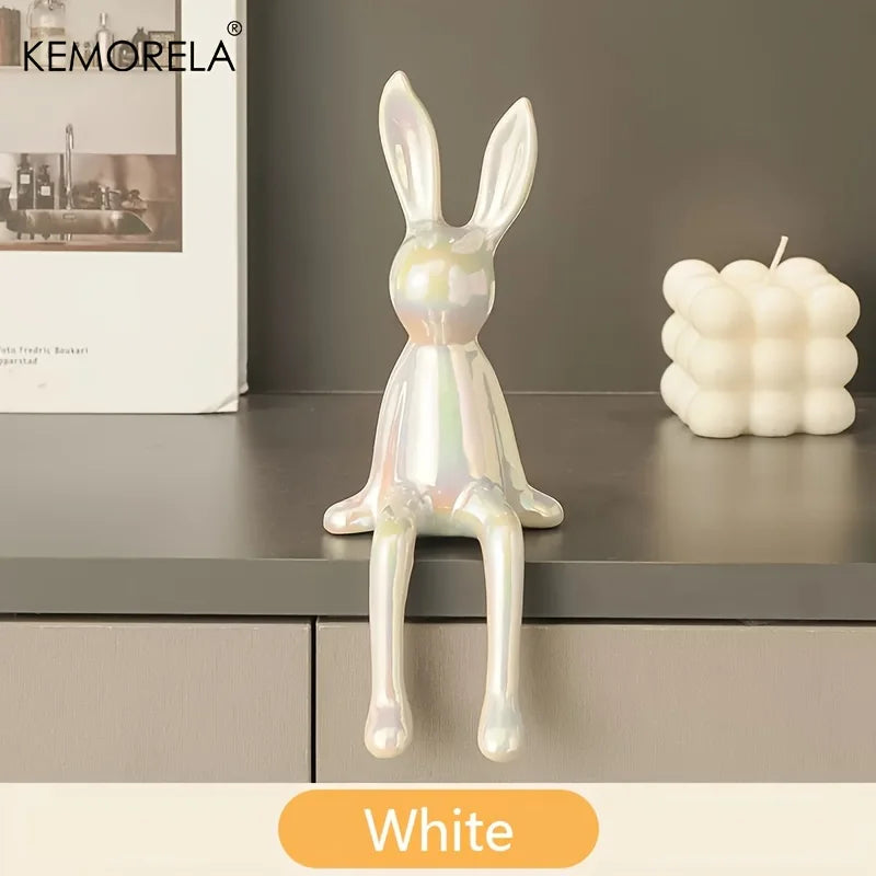 1PCS Ceramic Sitting Rabbit