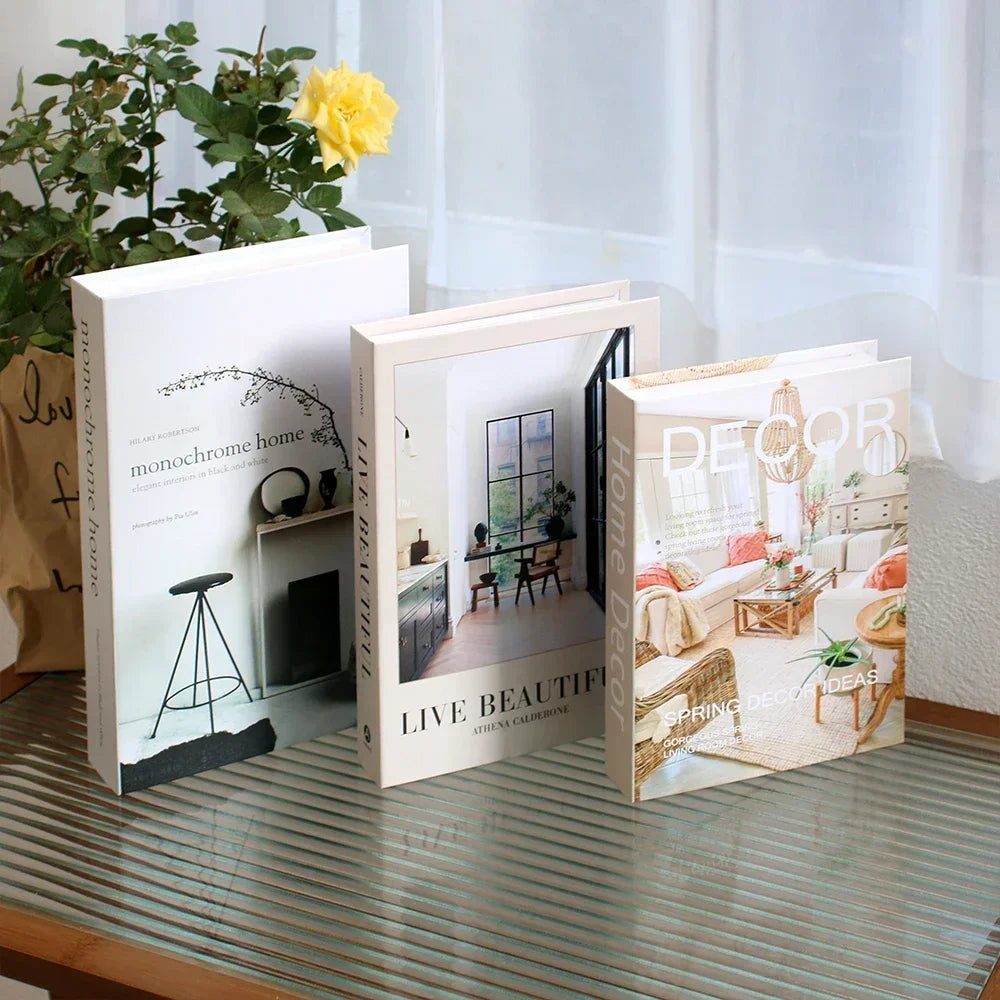 3Pcs Fashion Fake Books