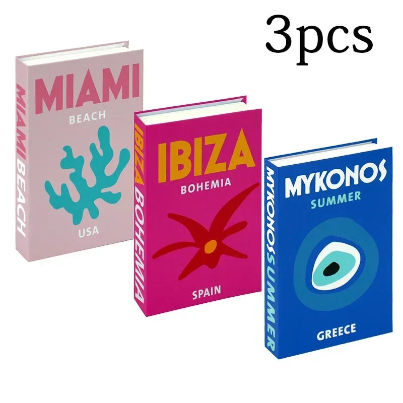 3Pcs Fashion Fake Books