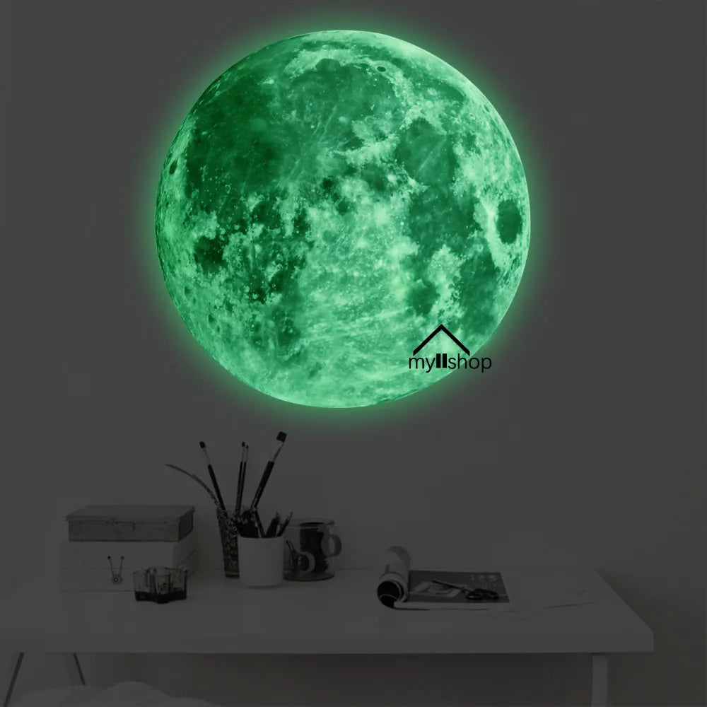 3D Luminous Moon Wall Sticker