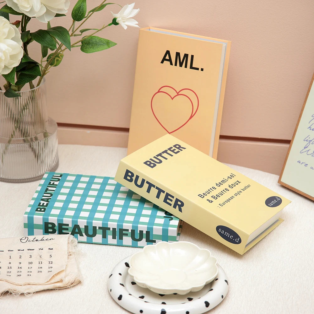 3Pcs Fashion Fake Books