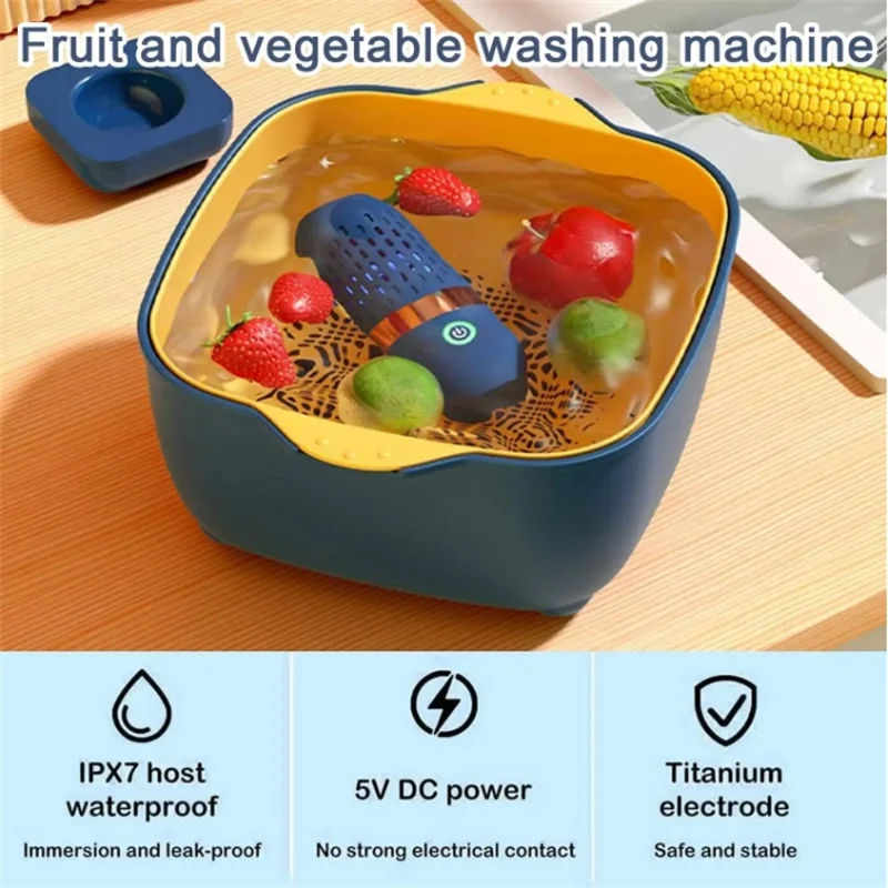 Wireless Fruit Vegetable Washing Machine