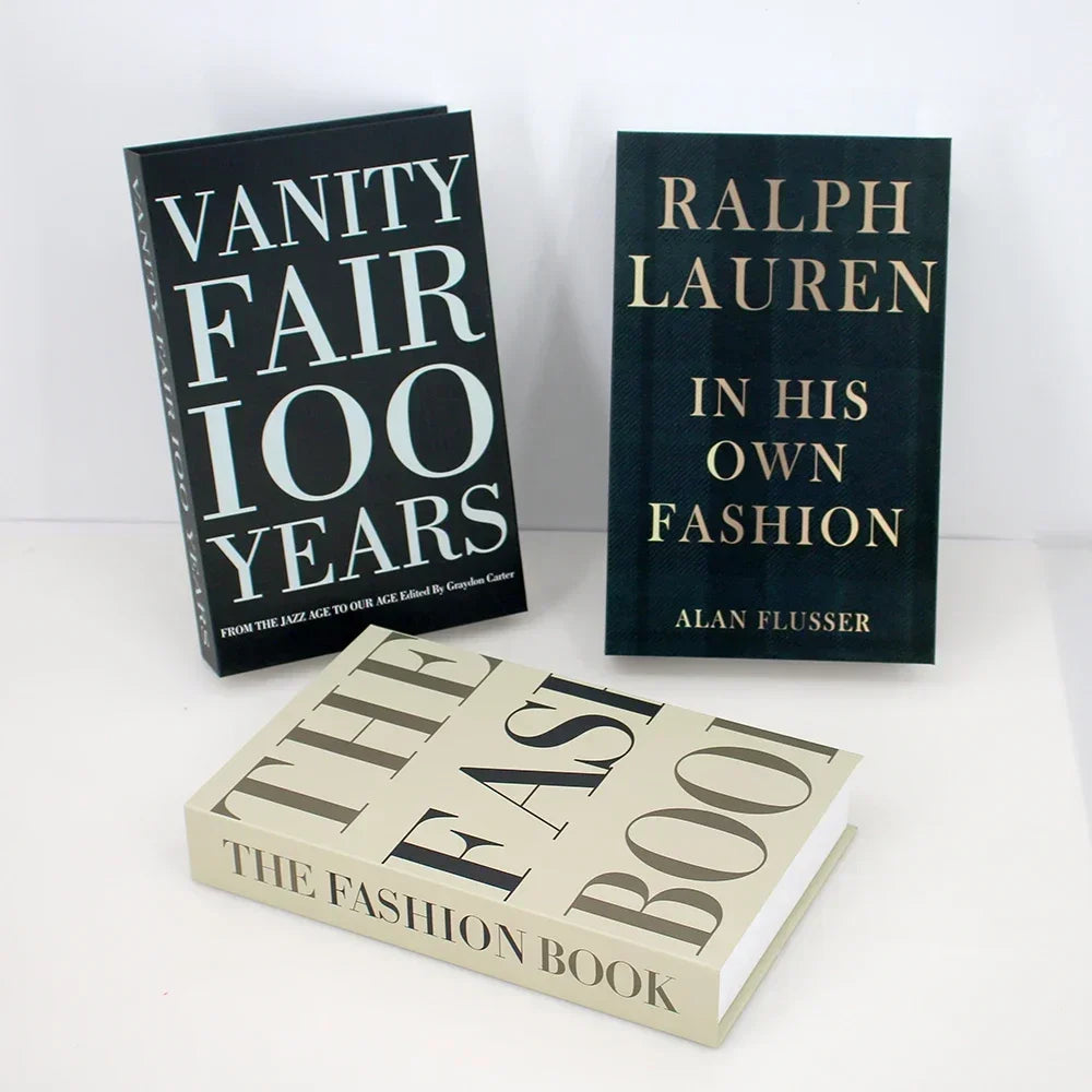 3Pcs Fashion Fake Books