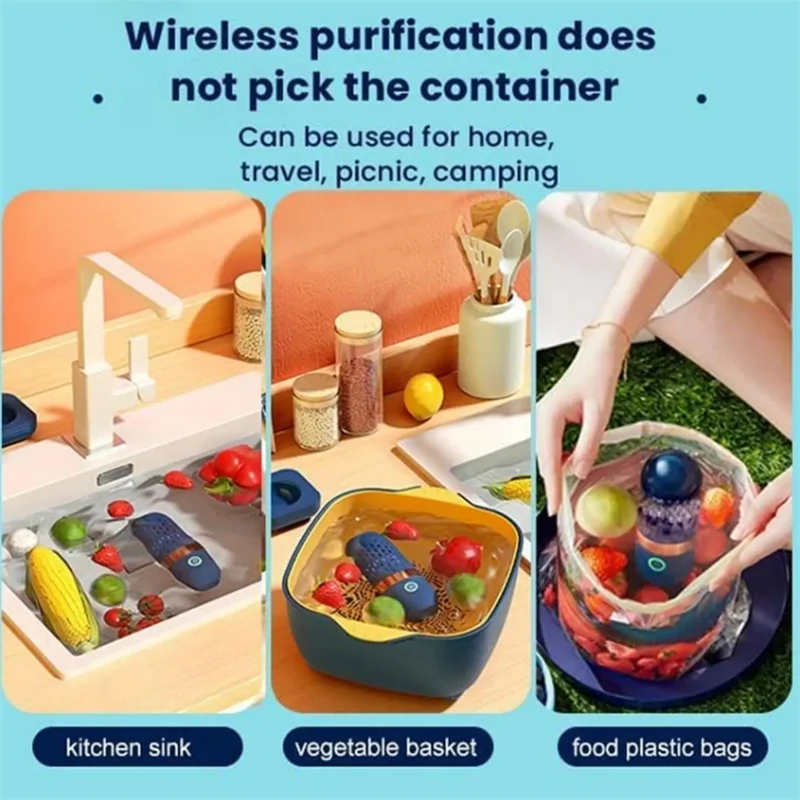 Wireless Fruit Vegetable Washing Machine