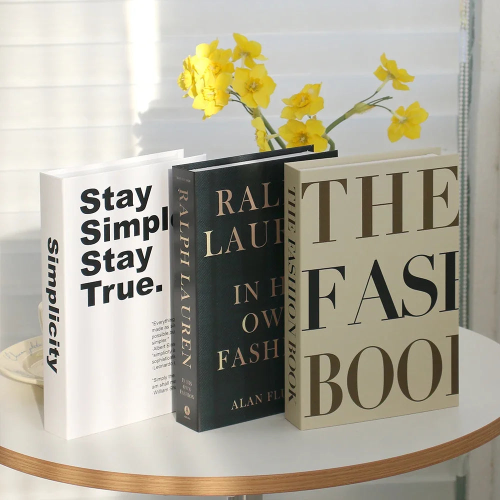 3Pcs Fashion Fake Books