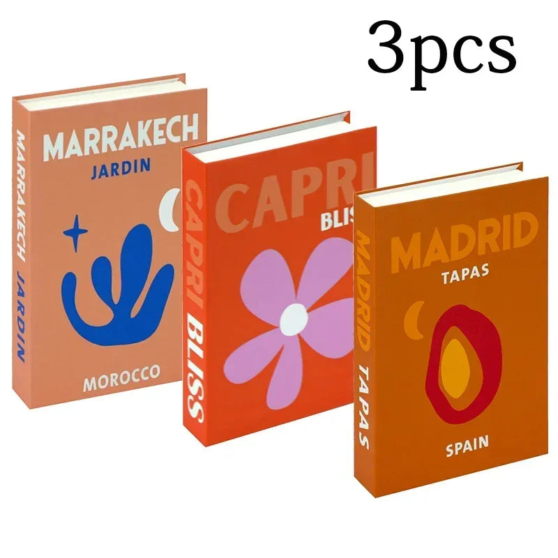 3Pcs Fashion Fake Books